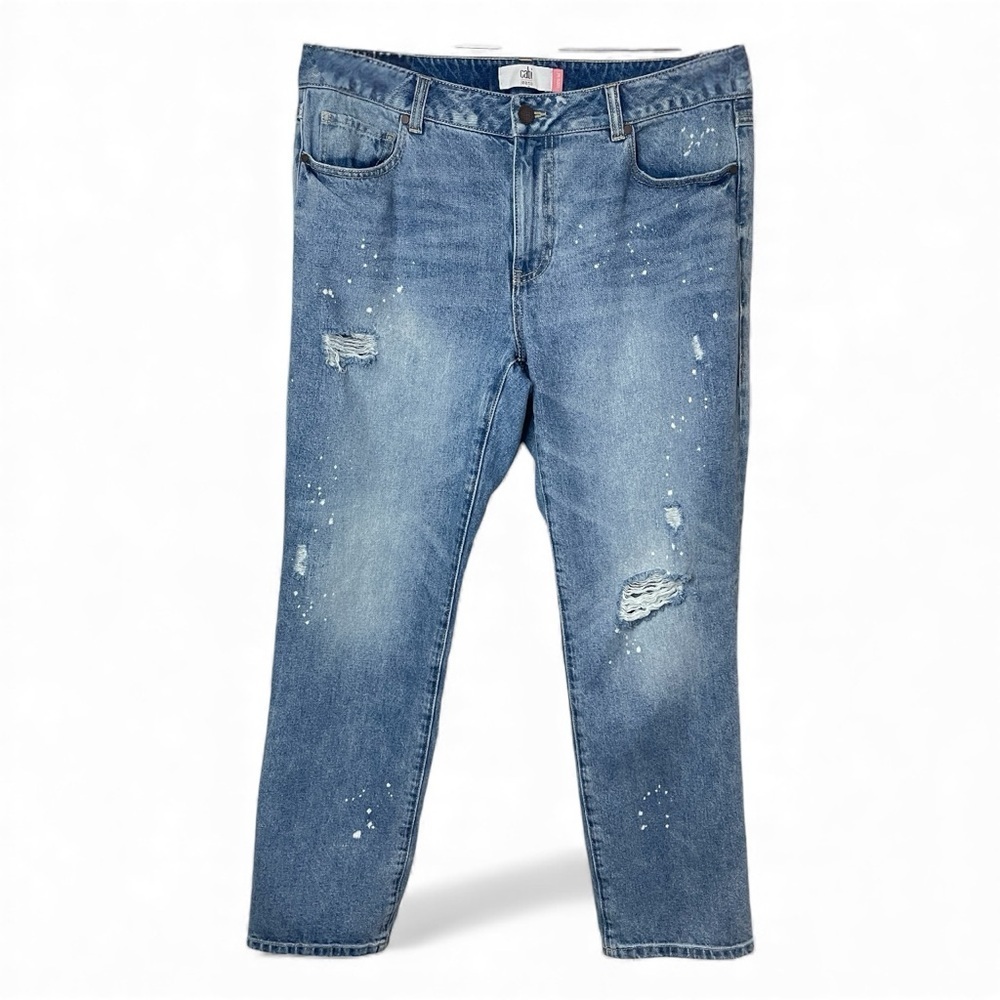 CABI Women’s 100%‎ Boyfriend Mid-Rise Straight Leg Jeans